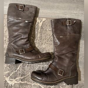 Rieker Sybille Tall Brown Boots Size 10